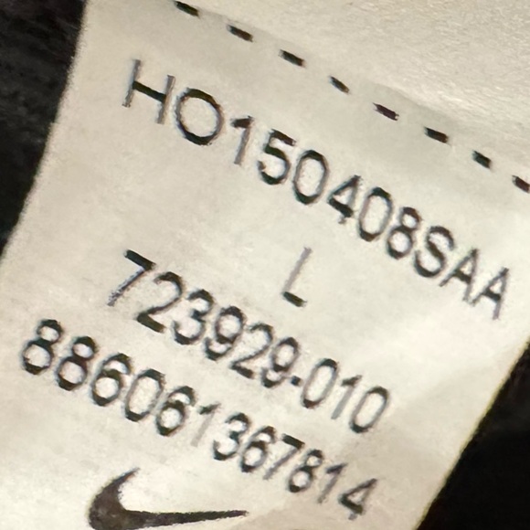 Nike Womens Leggings Black Run Fast Live Fearless Dri-Fit Sz L Athletic Gym Pant - Picture 10 of 11